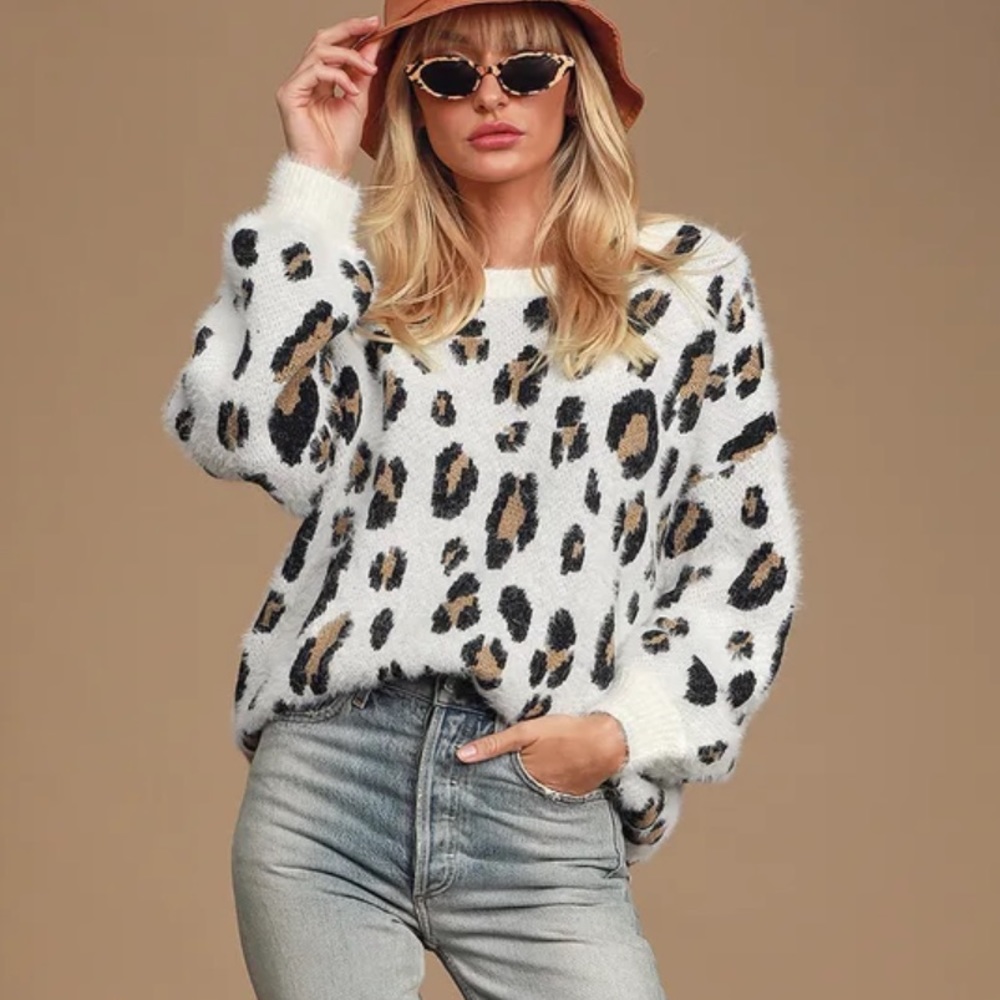 Lulus Leopard Print Sweater